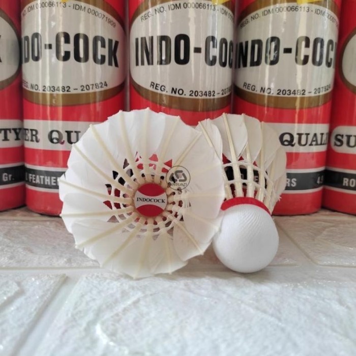 Kok Badminton Atau Shuttlecock Indo Cock Merah