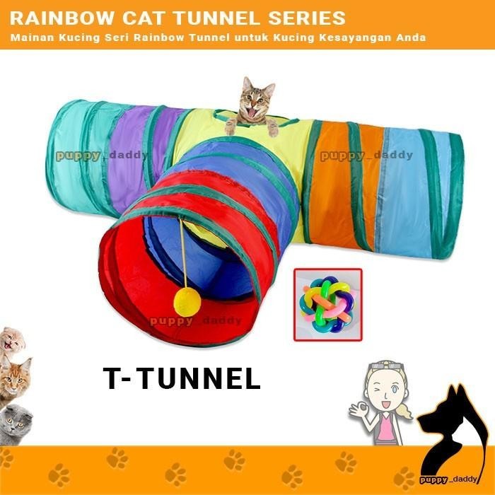 Cat Tunnel Rainbow Series - Mainan Kucing Lorong Pelangi