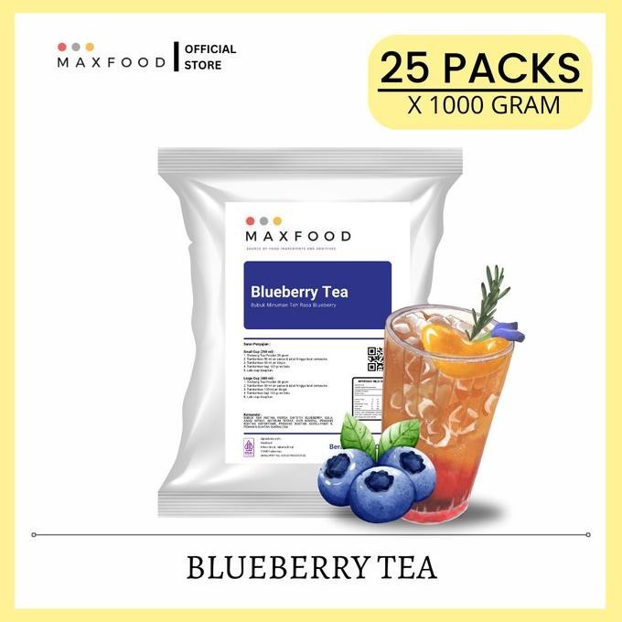 

MAXFOOD-[25KG] Blueberry Tea Powder / Bubuk Minuman Teh Rasa Blueberry