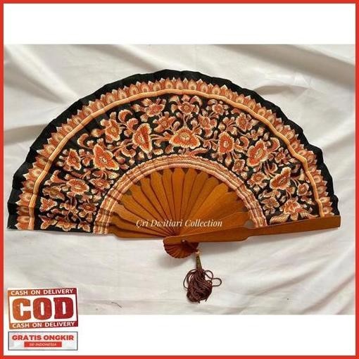 Hot Sale Kipas Bali Lukis Wayang Asli Kain Canvas Promo Terbatas