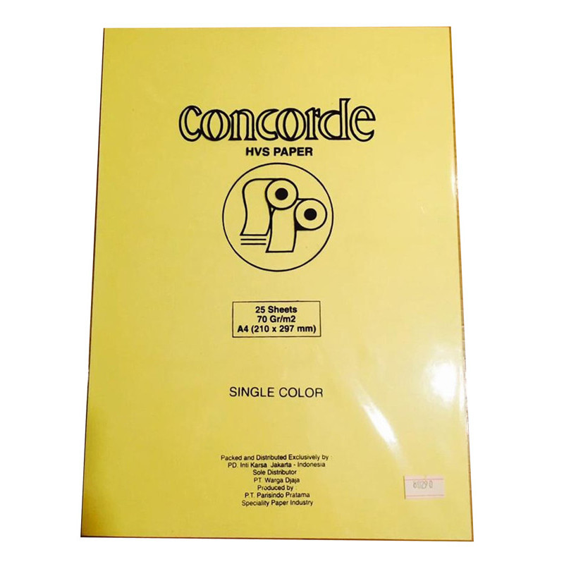 

Concorde Hvs A4 70 Gr - Kertas Copy Warna Kuning