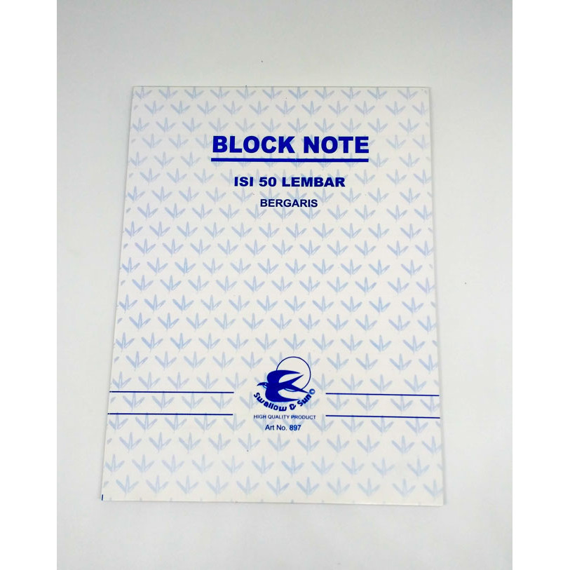 

Swallow&Sun Block Note 1/2F Garis 50 Lbr - 897