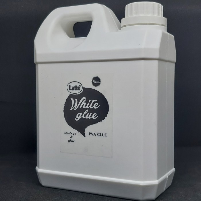 

LEM PUTIH LATTE WHITE GLUE 1 LITER PVA TOFU SLIME