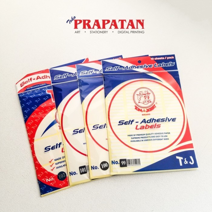 STIKER LABEL TOM AND JERRY / SELF ADHESIVE LABELS (NO 119 - NO 127)