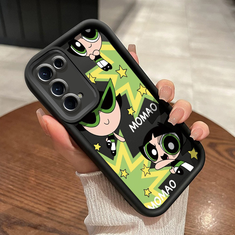 Casing Hp OPPO Reno 5 OPPO Reno 5K Case HP pola Gadis Powerpuff bagus Cesing baru Kesing Silikon lun