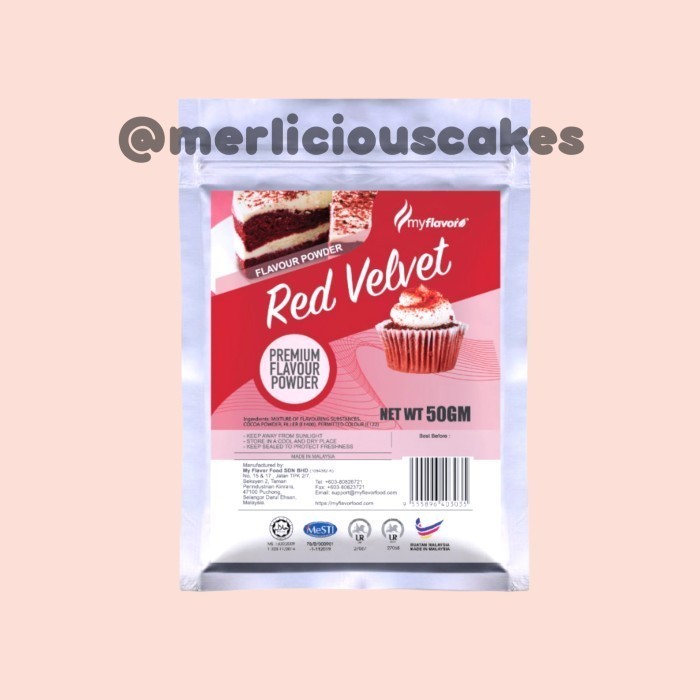 

Red Veet Flavour Powder My Flavor Perisa Makanan Bubuk Halal