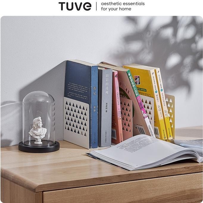 

TUVE SEIKA Penahan Buku Rak Buku Pembatas Organizer Book