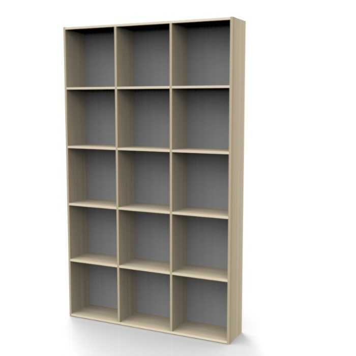 Rak Buku 15 Kotak Besar / Rak Perpustakaan Laundry Serbaguna Nimalis