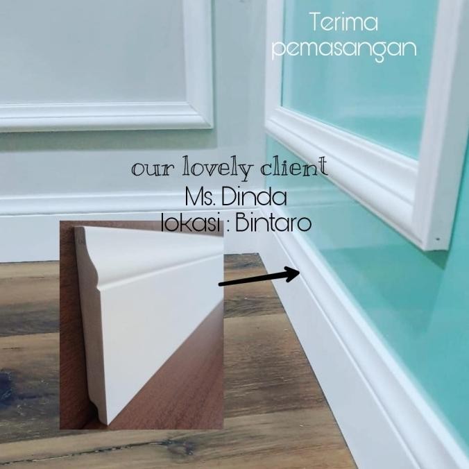 kayu moulding - Plint lantai Skriting - kayu profil - wall moulding HT