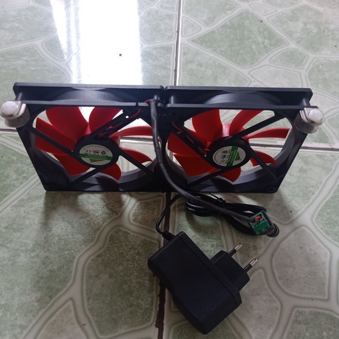 KIPAS FAN AQUASCAPE BESAR DOUBLE 12X12CM PENDINGIN AIR AQUASCAPE