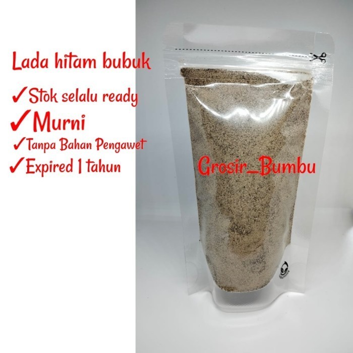 

Pure Bla Pepper Powder 1Kg / Lada Hitam Bubuk / Merica Bubuk