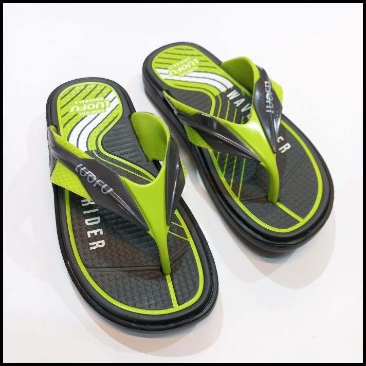 SANDAL PRIA JEPIT KARET JELLY | LUOFU E-6155