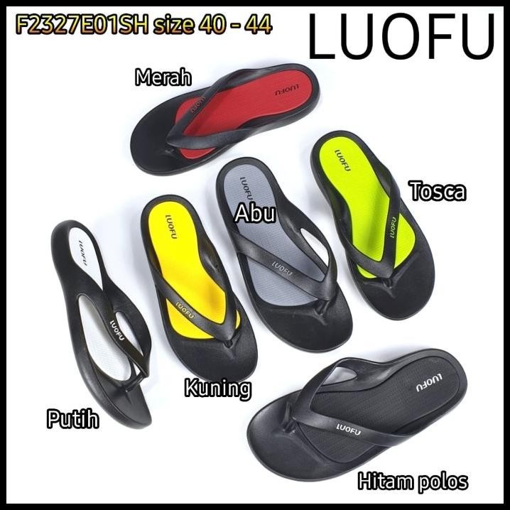 F2327E01SH LUOFU ORIGINAL JELLY SANDAL KARET JEPIT IMPORT SENDAL PRIA