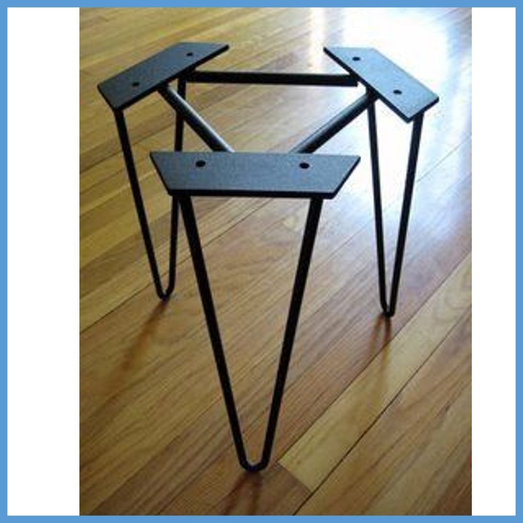 kaki meja hairpin leg 2 segitiga 50cm / hairpin legs / hairpin leg / kaki meja kursi