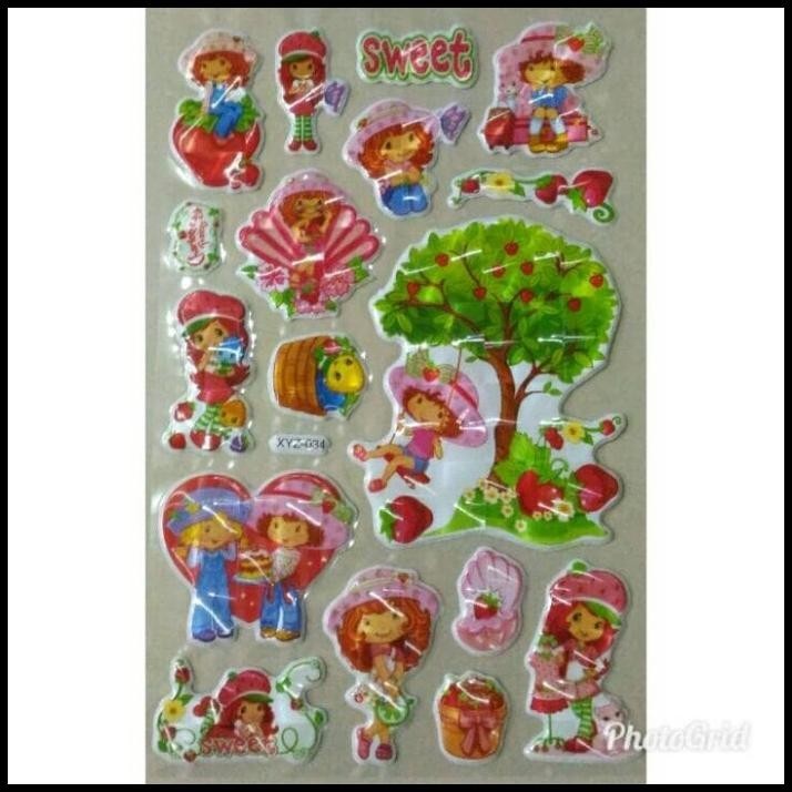 

TERBARU STICKER STIKER ANAK TIMBUL KARAKTER STRAWBERRY SHORTCAKE !!!!!!