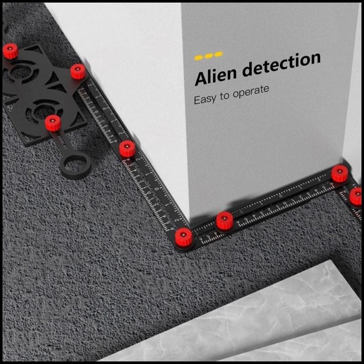 

GRATIS ONGKIR PENGGARIS TEMPLATE PELUBANG KERAMIK GRANIT MARMER / SIX FOLD RULER !!!!