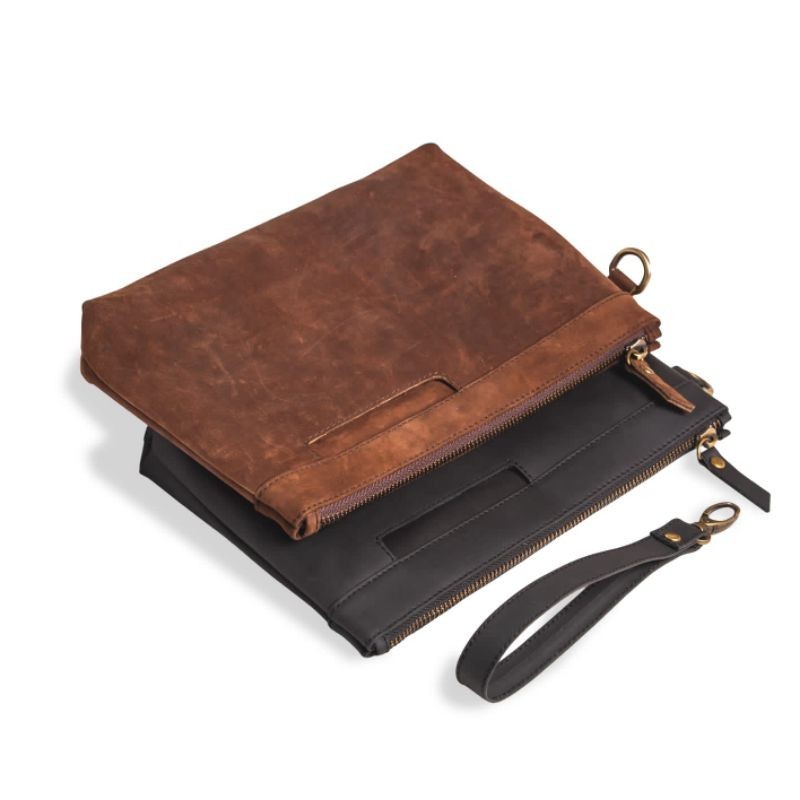 Clutch Bag Kulit Asli Artikel Crazy Horse