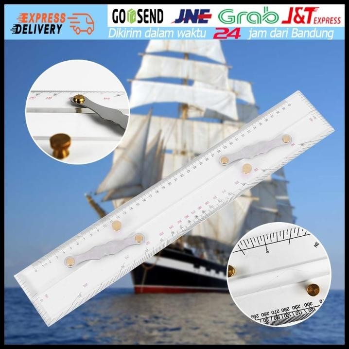 

BEST DEAL 45/60CM MISTAR JAJAR PETA NAVIGATION PARALLEL RULER LAUT NAVIGASI !!!!