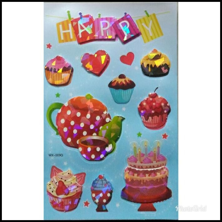 

BEST DEAL STICKER STIKER ANAK TIMBUL ART FOOD CAKE !!!!!!!