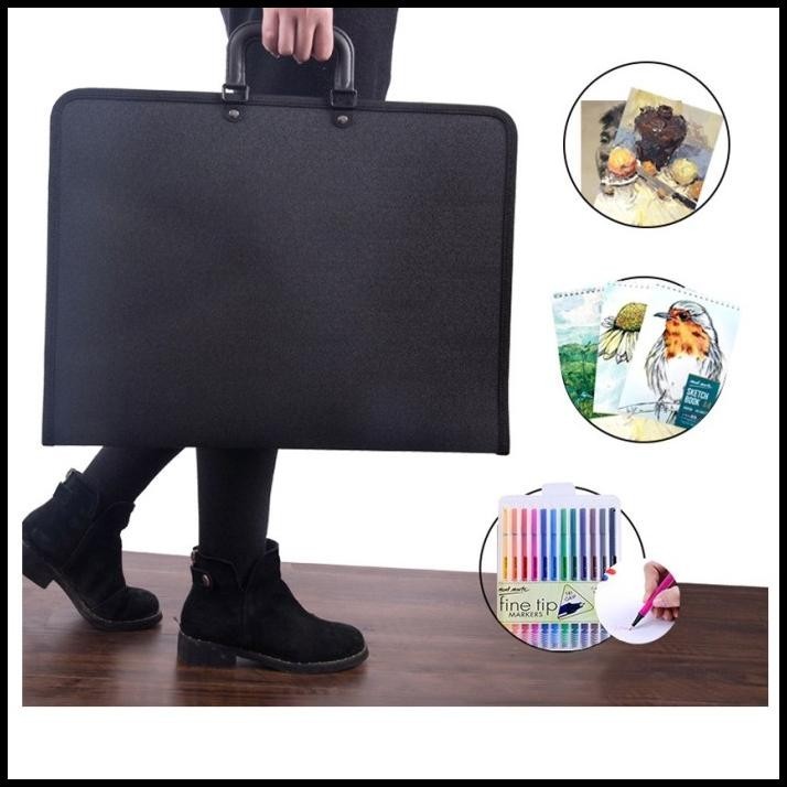 

TERMURAH DRAWING BAG ARTIST CASE ART PORTOFOLIO BAG MAP TAS GAMBAR A1 A2 A3 !!!!!