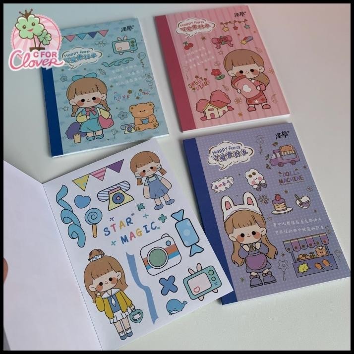 

GRATIS ONGKIR UNCUT STICKER BOOK MOMO HAPPY FARM SERIES !!!!