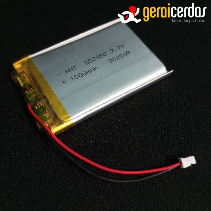 BATERAI LIPO 3.7V 1000MAH LITHIUM POLYMER BATTERY