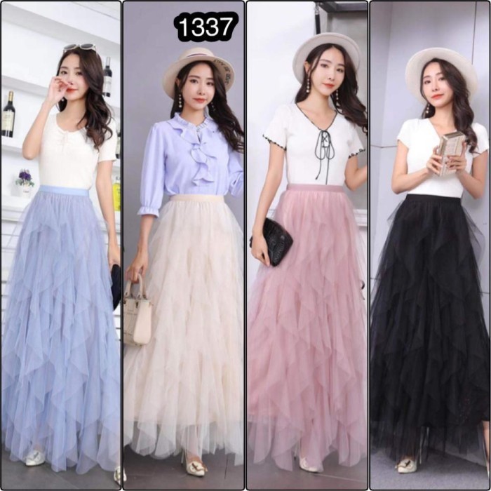 Rok Tutu Tile Tumpuk 3 Susun - Rok Tutu Tile Tumpuk 1337