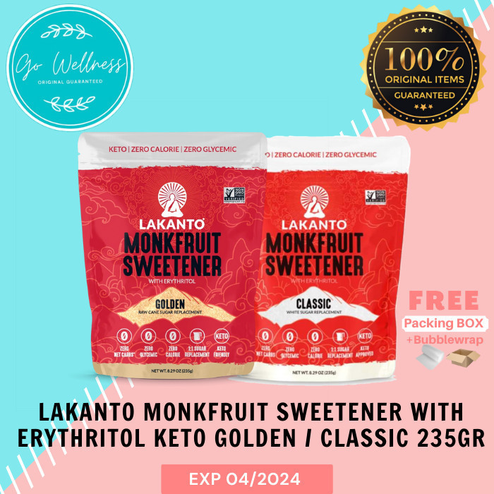 

Lakanto Monkfruit Sweetener With Erythritol Keto Golden 235Gr - Adelineez