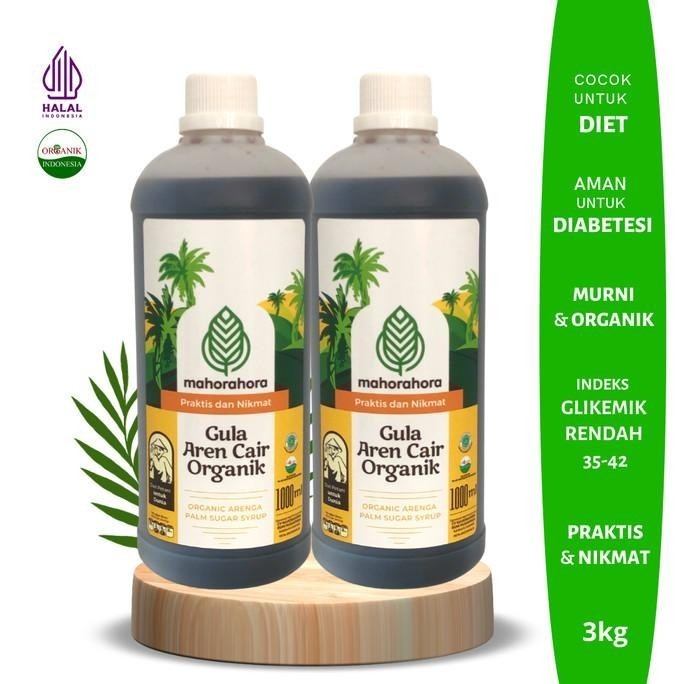 

Ready ! Paket Hemat Gula Aren Cair Mahorahora 1Liter Murah - Adelineez