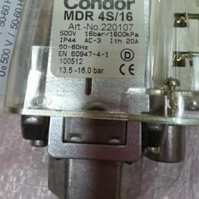 Terbaru Pressure Switch Condor Mdr.4/16 Bar Otomatis Pompa Air Made In Germany