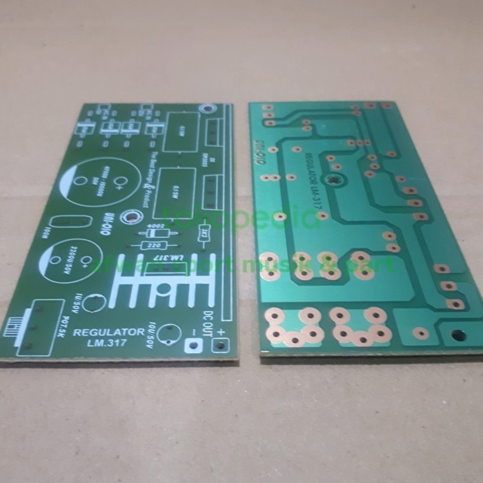 PCB MODUL DIY POWER SUPPLY REGULATOR LM 317 .