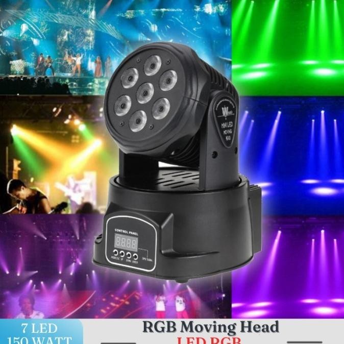 Ready Promo Lampu Laser Sorot Lighting Panggung Mini Led Disco Rgb Putar