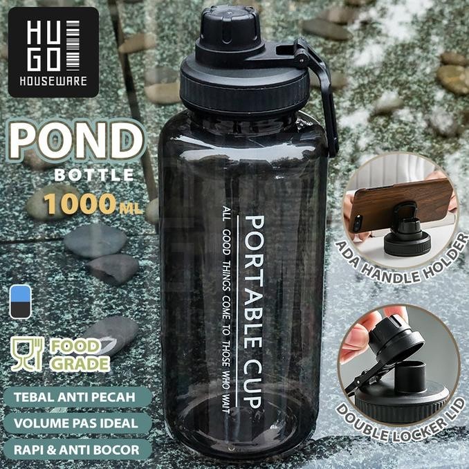 HUGO Botol Minum 1 liter Botol Air Anak 1000 ml Botol Minum Olahraga