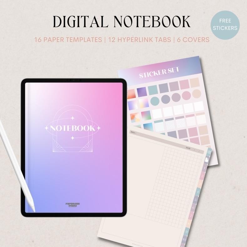 

GRADIENT DIGITAL NOTEBOOK WITH HYPERLINK TERLARIS
