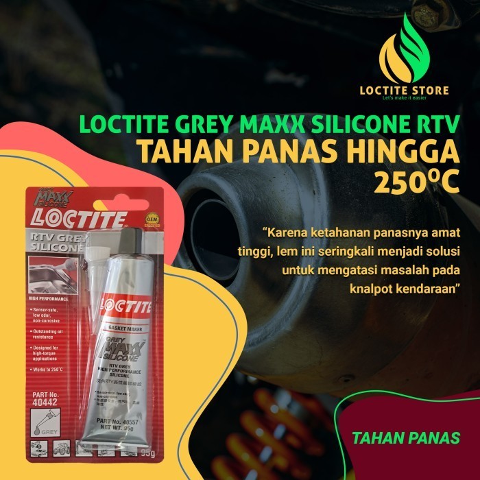 Lem Silikon Rtv Anti Panas Utk Karter Knalpot Radiator Loctite Si 5699