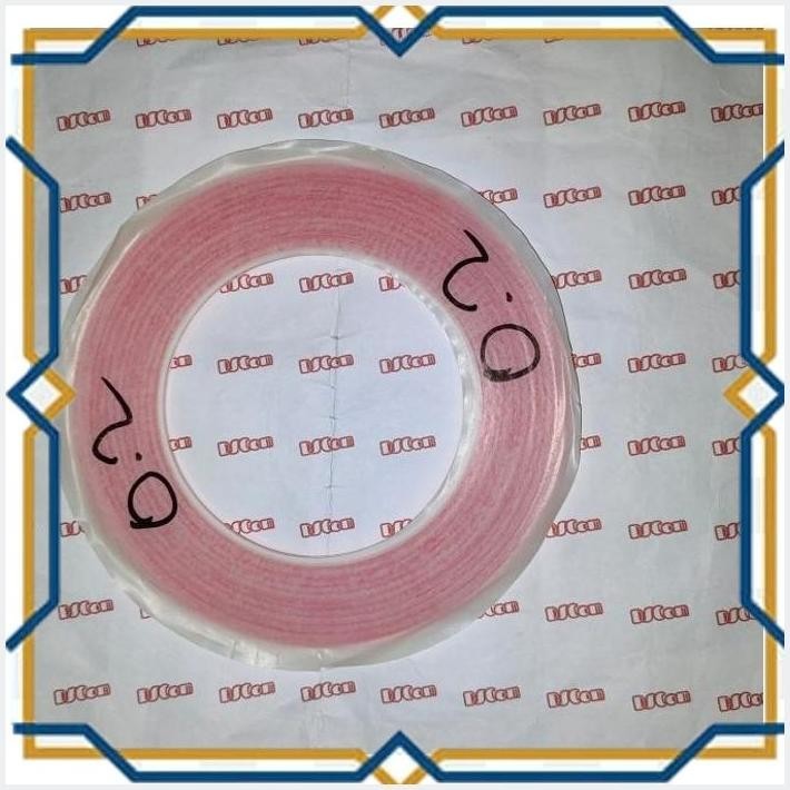 

[DSC] DOUBLE TAPE MERAH 2 MM 2 MILI METER DOBEL TAPE ISOLASI PEREKAT 0,2 CM