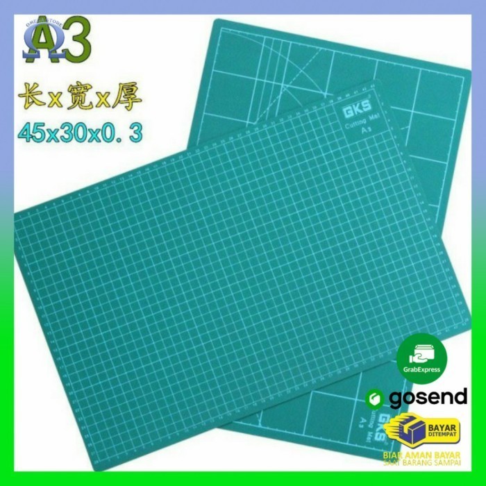 

Terlaris GKS Work Cutting Mat Pad A3 45 x 30cm - GKSA3 - Green SALE