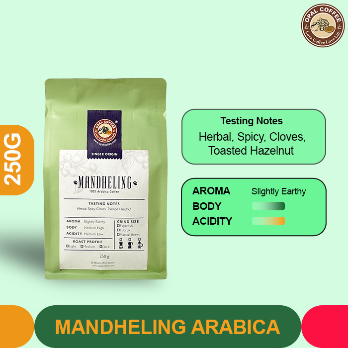 

Opal Coffee - Mandheling Arabica Roasted Beans 250G