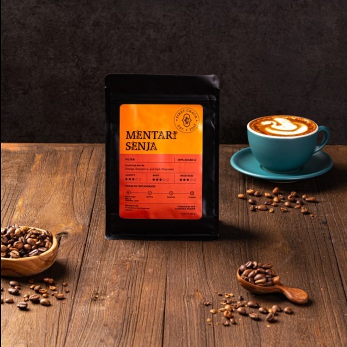 

Ready Biji Kopi Arabica Mentari Senja 200gr - First Crack Specialty Coffee