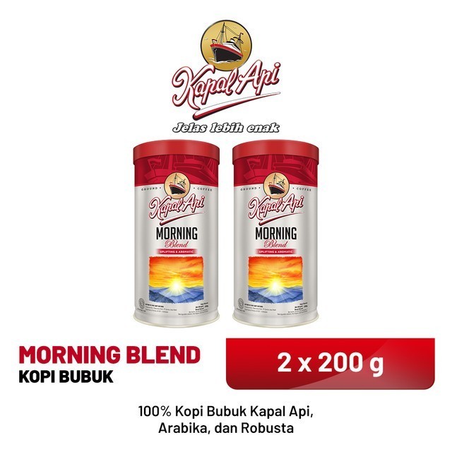 

Ready KAPAL API Morning Blend - Bubuk Kopi 2 x 200 gr