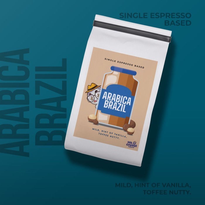 

Ready Biji Kopi 1kg Full ARABIKA 100% BRAZIL Espresso Based