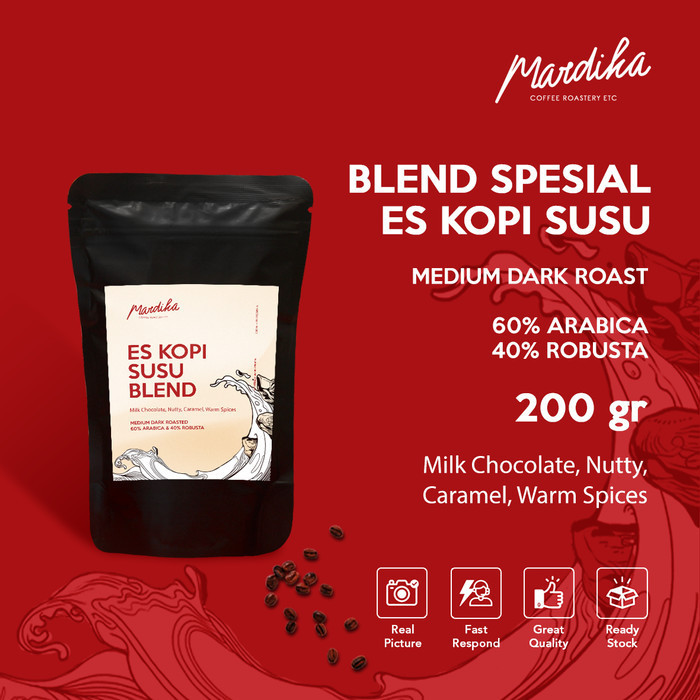 

Ready ES KOPI SUSU BLEND 200GR & 500GR - Mardika Coffee