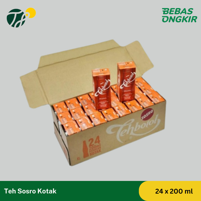 

Ready Teh Sosro Kotak 200 ml Tehbotol 1 Dus isi 24