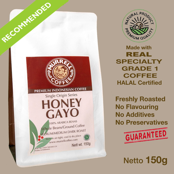 

Ready HONEY GAYO kopi arabica specialty premium biji bubuk MURRELL COFFEE