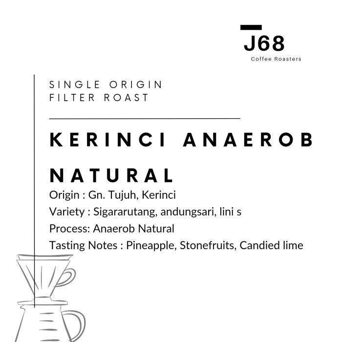 

Ready Biji Kopi Arabika Kerinci Barokah Anaerob Natural Filter Roast