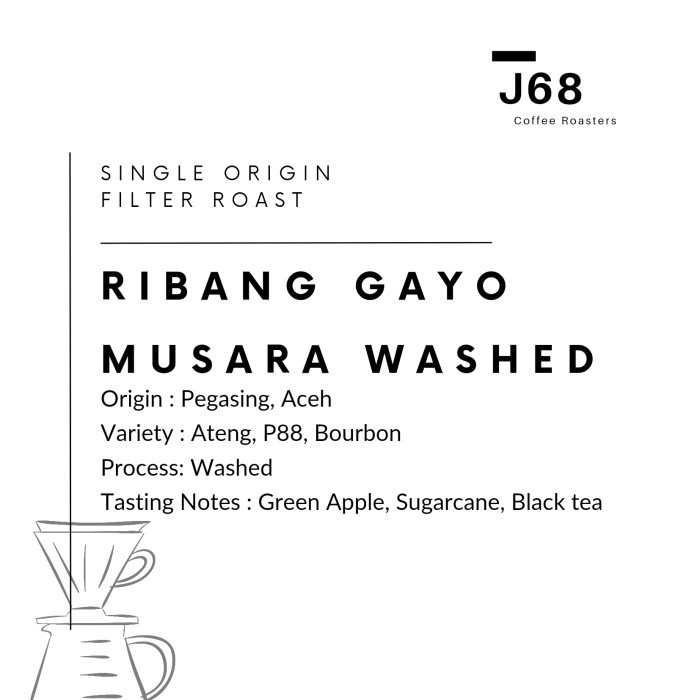 

Ready Ribang Gayo Musara Full Washed Filter Roast Kopi Arabika