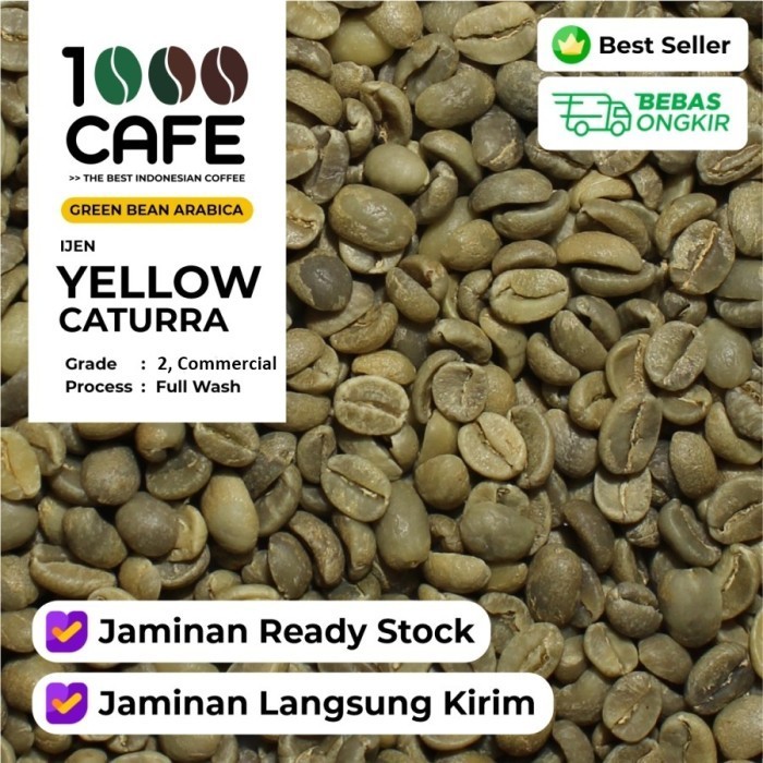 

Ready GREEN BEAN ARABICA IJEN YELLOW CATTURA G2-COMMERCIAL 1KG