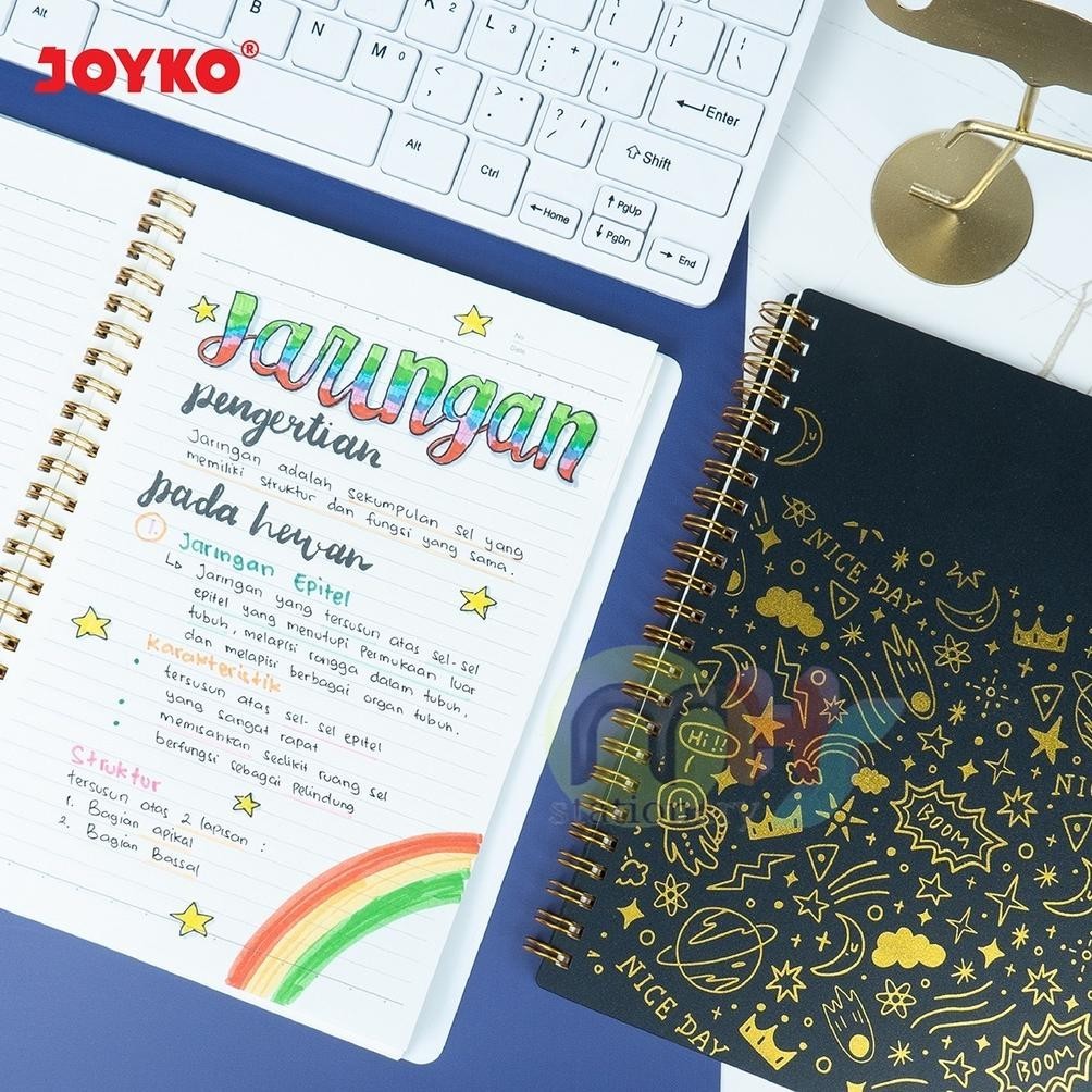 

NOTEBOOK DIARY AGENDA BUKU CATATAN BERGARIS RULED JOYKO NB-710 A5 SPACE TRAVEL COD