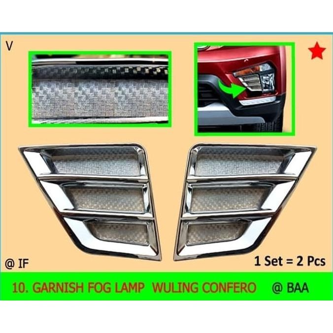 Baru neet GARNISH FOG LAMP WULING CONFERO Berkualitas