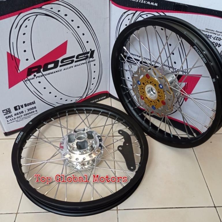 PL Velg Sonic 150R Sepasang Bonus Piringan dan Breket Satu Set - Velg Rossi Sonic150R Full Set TERLA